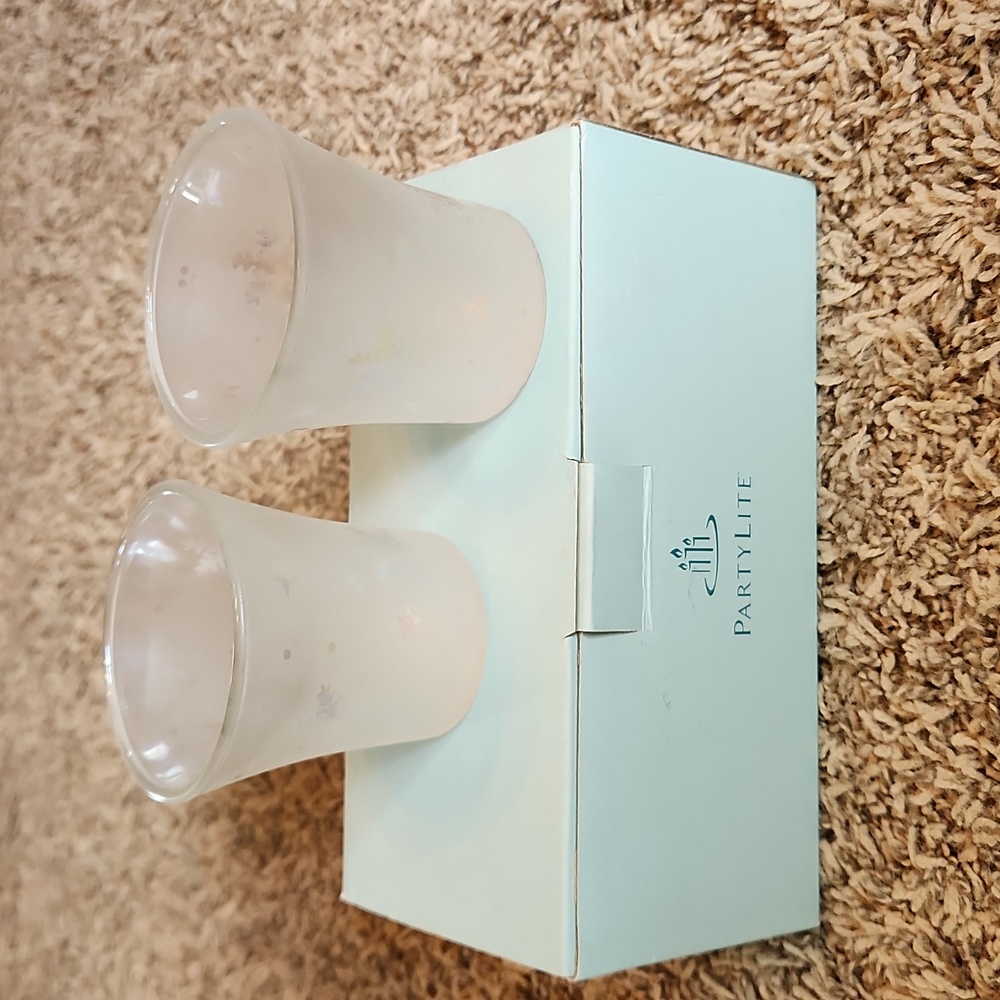 Party Lite Snowy Nights Votive Holders